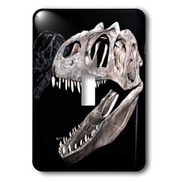 Imagem de 3dRose Lsp_16723_2,54 cm (1") Botão único de boca de dinossauro, cabeça e dentes