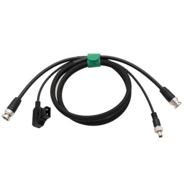 Imagem de HangTon Cabo de alimentação CC com bloqueio D-TAP, 12G 4K SDI BNC para Atomos Shogun Ninja V SmallHD 702 Monitor Blackmagic Studio Camera 4K 6K Pro Hollyland Mars 400S Pro Transmissão de vídeo sem fio