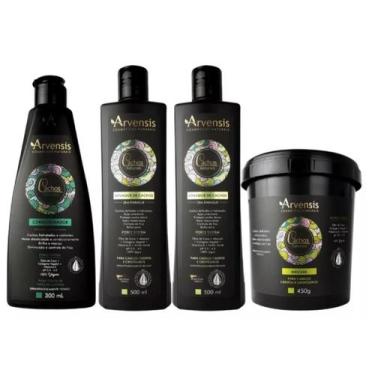 Imagem de Kit Arvensis Crespos Condicionador + 2 Ativador 500ml + Máscara 450g