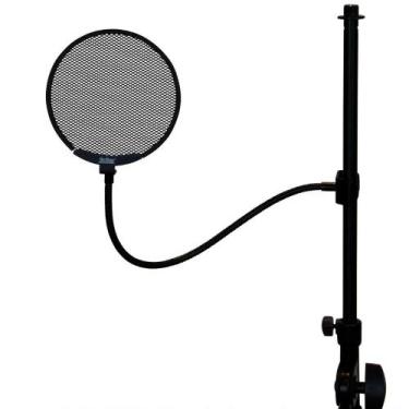 Imagem de PopFilter Metal 5,38'' C Gooseneck 13'' On-Stage ASVSM5-B - Oss-audio