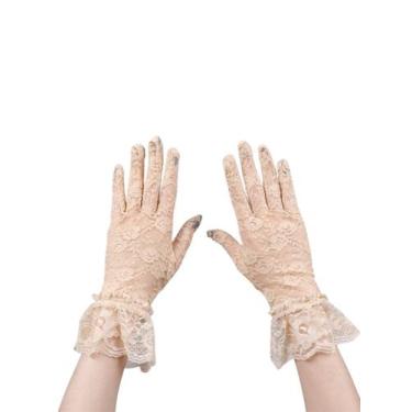 Imagem de Luva Renda Gothic Lolita - Trapézia Moda Alternativa, Creme, Único