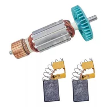 Imagem de Induzido + Escova P/ Serra Mármore Bosch Gdc 150 Titan 110v - Bolte