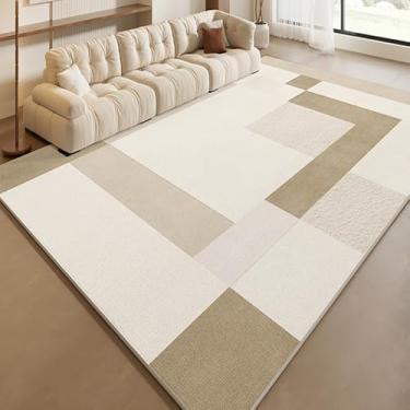 Imagem de Tapete criativo bege linha creme tapetes confortáveis cobertura total sala de estar tapetes fácil cuidado quarto cabeceira tapetes, YHT005,2,C,300x400CM