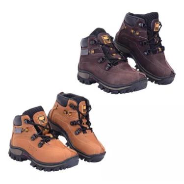 Imagem de Kit 2 Pares Bota Infantil Couro Tenis Passeio Escola Meninos - Ketter 