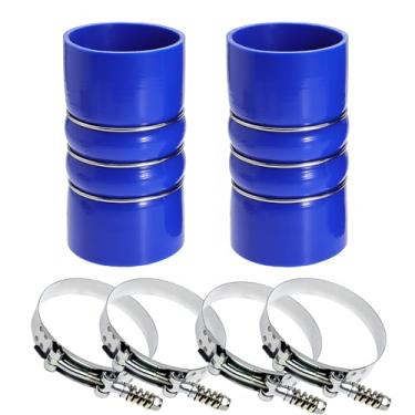 Imagem de LSDZWORK Conjunto De Mangueira De Silicone Cac Charge Air Cooler Hump, 3 X 6 Mangueiras De Intercooler Para Serviço Pesado, Kit De Mangueiras Com Braçadeira De Parafuso T De Aço Inoxidável, Kit De M