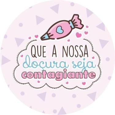 Imagem de 50 Adesivos Personalizados 4x4 Com Recorte Confeitaria Doces 01 - Cane