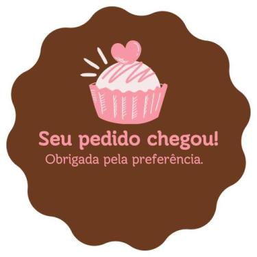 Imagem de 50 Adesivos Personalizados 4x4 Com Recorte Confeitaria Doces 01 - Cane