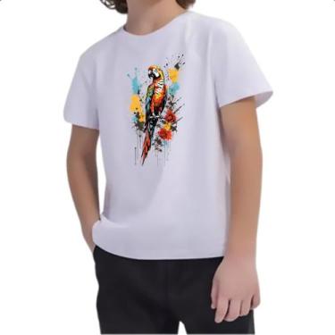 Imagem de Camiseta Infantil Arara splash art - Alearts, 8