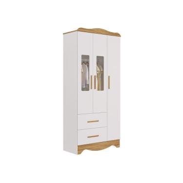 Imagem de Guarda Roupa Infantil Moveis Peroba Lisi 03 portas MDF
