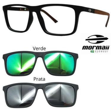 Imagem de Armação de Grau Mormaii Swap 4 6112 AFW com 2 Clipons VP, Afw