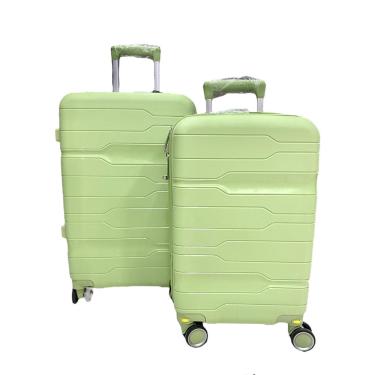 Imagem de Kit Mala Média 23Kg + Mala De Bordo 10Kg Polipropileno Verde