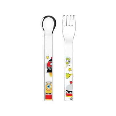 Imagem de Kit Talher Infantil Tramontina Allegria - 66974/010 2 Peças