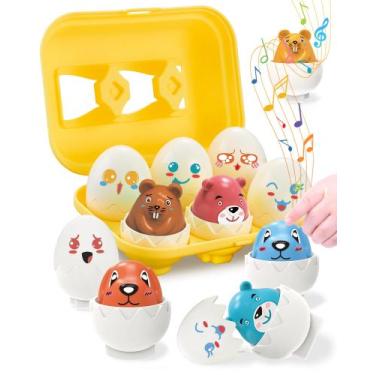 Imagem de Brinquedos de ovo de Páscoa empacotados para crianças de 1 a 3 anos co