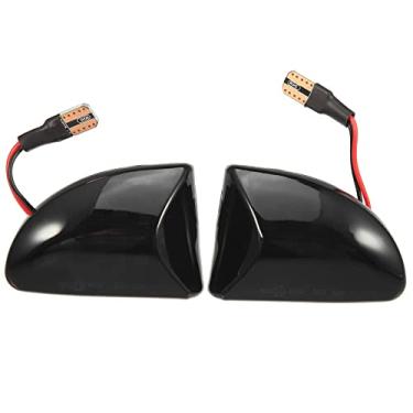 Imagem de X AUTOHAUX 1 par de acessórios de marcadores de carro luzes de sinalização lateral conjunto de luz de seta 4519067700C40A A4519067700C40A para Smart Fortwo 2008-2016 preto