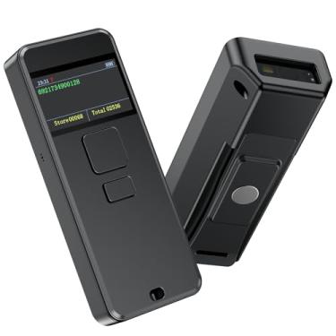 Imagem de Symcode Scanner de código de barras CCD Bluetooth sem fio com tela de exibição, bateria de 2000 mAh, mini scanner de código de barras 1D portátil, compatível com iPhone, iPad, telefone Android com