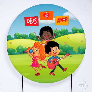 Imagem de Painel Decorativo para Festa 1,80x1,80 metros Vesti Fácil com Elástico 3 Palavrinhas - Fera Print