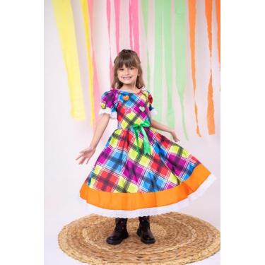 Imagem de Vestido Marie Junino Luxo Quermesse do Luar, 12, Laranja