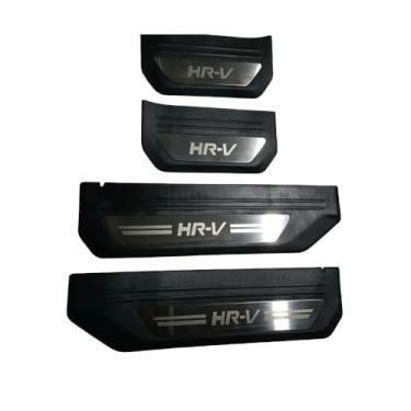 Imagem de 4 Peças Guarnição de Soleira de Porta de Carro para Honda HR-V HRV 2015-2020, Protetor de soleira de porta de carro soleira de porta protetor de entrada guarnição