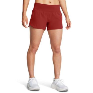 Imagem de Shorts de Corrida Feminino Under Armour Launch Pro 3, Marrom, G