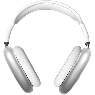 Imagem de Fone de Ouvido Bluetooth Sem Fio com Microfone –Dobrável com Rádio FM, Cartão SD e Bateria Recarregável – Confortável e Portátil para Música e Chamadas (Branco)