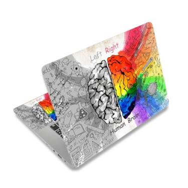 Imagem de 12,1 13 13,3 14 15,4 15,6 polegadas Laptop Skin Adesivo Universal Netbook Skin Adesivo reutilizável para notebook arte protetora decalque (Cérebro Humano)