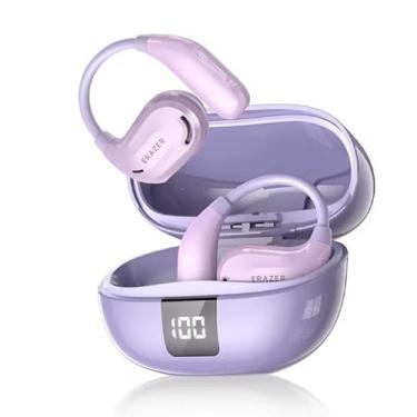 Imagem de Fone XT66 Pro ERAZER Original Fone de Ouvido Sem Fio TWS, TRANSLATE IA, Baixa Latência em Jogos Wireless Sport Bluetooth 5.4 Headset 13h Bateria, Microfone Tradutor de Idiomas APP DIY (Roxo Lilás)