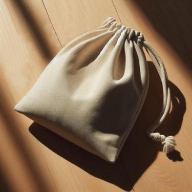 Imagem de 5 Sacos Ecológicos 20x25 Ecobag 100% Algodão Cru Natural - Lembrancinh