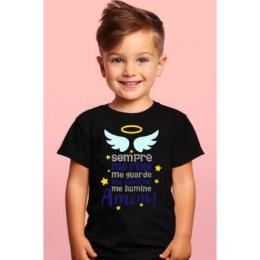 Imagem de Camiseta Infantil Anjo da Guarda  Proteção e Fé em Cada Detalhe - Ever