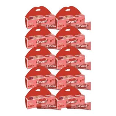 Imagem de Kit 10x Hidratante Labial Carmed Maçã do Amor 10g - CIMED