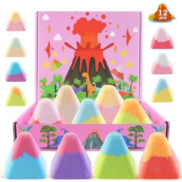 Imagem de NPET Conjunto De 12 Bombas Banho Vulcânicas, Com Design Exclusivo Cores Macaron, Aromas Diferentes Para Cuidados A Pele, Brindes Crianças, Meninos E Meninas