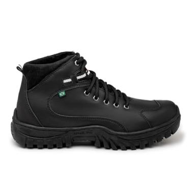 Imagem de Bota Coturno Masculino Adventure Urbano Trabalho Segurança A.Andrade Cor:Preto;Tamanho:39;Gênero:Masculino