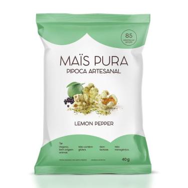 Imagem de Pipoca Artesanal Sabor Lemon Pepper Mais Pura 40g
