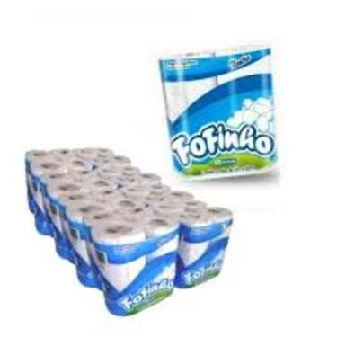 Imagem de Papel Higiênico Fofinho Folha Simples com 64 Rolos