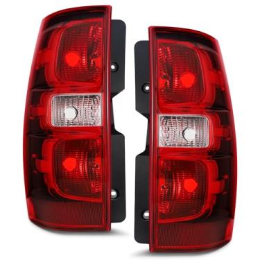 Imagem de ALZIRIA Conjunto de luz traseira compatível com Chevrolet Chevy Tahoe Suburban 1500 2500 2500 2007-2014 07-14 Lâmpadas de freio traseiro lado do motorista e passageiro substitui GM2800196 GM2801196