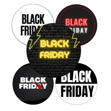 Imagem de Adesivos Black, 4x4 cm, 50 Unidades, Embalagens, Potes, Presentes, Sacolas.