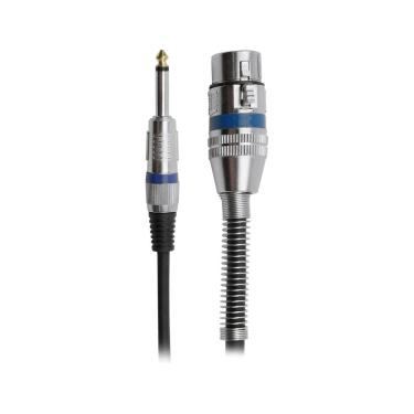 Imagem de Cabo Microfone E Violão Xlr Cannon Fêmea P10 Mono 10 Metros