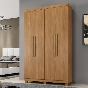 Imagem de Guarda Roupa Solteiro 4 Portas com Pés Milão Benetil