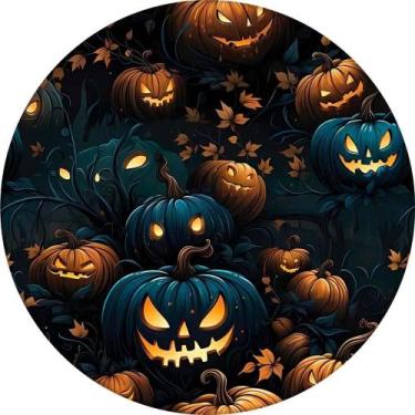 Imagem de Painel para Festa de Halloween Decoração Casa e Aniversário Abóbora As