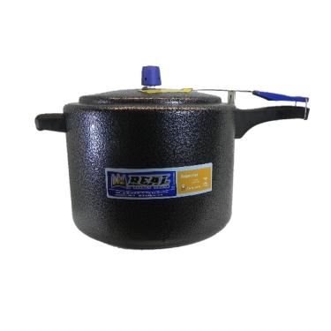 Imagem de Panela De Pressão 10 Litros Real Alumínio Preto Craquelado