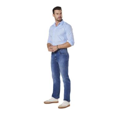 Imagem de Calça Reta Premium Max Denim Masculino - Jeans escuro