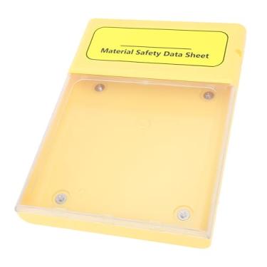 Imagem de Fafeicy Caixa de Armazenamento de Documentos Visuais, Caixa de Projeto Portátil Transparente Com Design à Prova de Poeira e água para Organização Industrial de Documentos MSDS