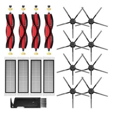 Imagem de HEPA Filter Main Brush Mop Cloth Side Brush Water Tank Dust Box Compatible With XiaoMi Roborock S5 Max S6 MaxV S6 Pure Vacuum Spare Parts(Blue)