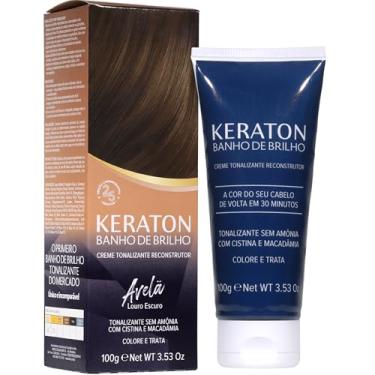 Imagem de Keraton Tonalizante Banho de brilho 100g Avelã Louro escuro