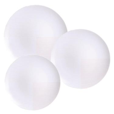 Imagem de Aparelho De Jantar Jogo Pratos Kit 12 Peças Grid Porcelana