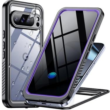 Imagem de Temdan Capa à prova d'água para Google Pixel 10 Pro XL, lente integrada e protetor de tela [corpo inteiro à prova de choque] [militar à prova de queda][à prova de poeira] [IP68 debaixo d'água] para