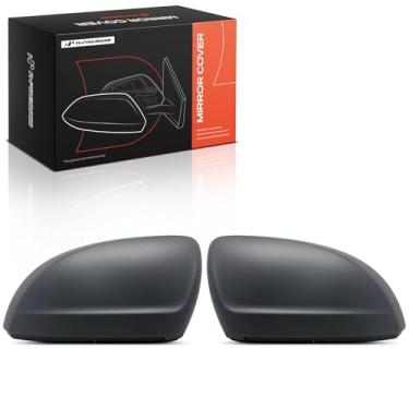 Imagem de A-Premium 2 peças de tampas de espelho retrovisor do lado do motorista e do passageiro - compatível com Volkswagen Taos 2022 2023 2024 - cinza preparado, sem furo de seta