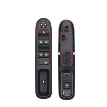 Imagem de Botão de controle do vidro elétrico para Peugeot 3008 5008 Hatchback Wagon Car Electric Power Window Control Switch Glass Button 96650620ZD 96650621ZD(Manual com trava)