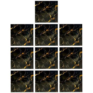 Imagem de Placa Adesiva Marmore 3D Kit 10 uni Obra Reforma Escritorio Casa Cozinha Painel Papel de Parede Autocolante Moderno