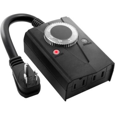 Imagem de Temporizador de luz mecânico externo Minetom Waterproof 15A