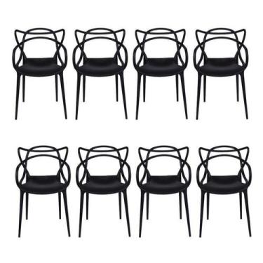 Imagem de Kit com 8 Cadeiras para Sala de Jantar Allegra Solna - OR Design